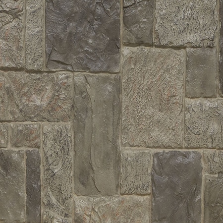 Ekena Millwork 9"W x 8"H Castle Rock Stacked Stone, StoneWall Faux Stone Siding Panel, Smokey Ridge PNUCRSR-MAT-SAMPLE